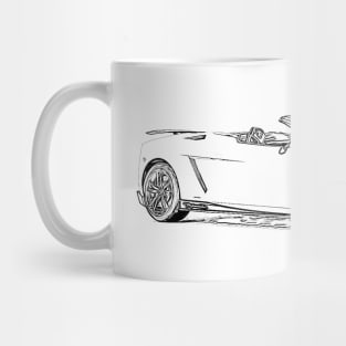 Gallardo Spyder Wireframe Mug